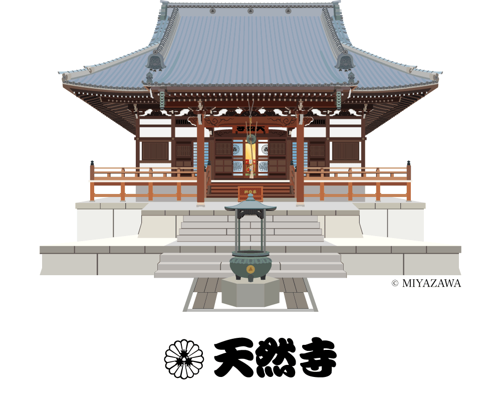 天然寺ボタン